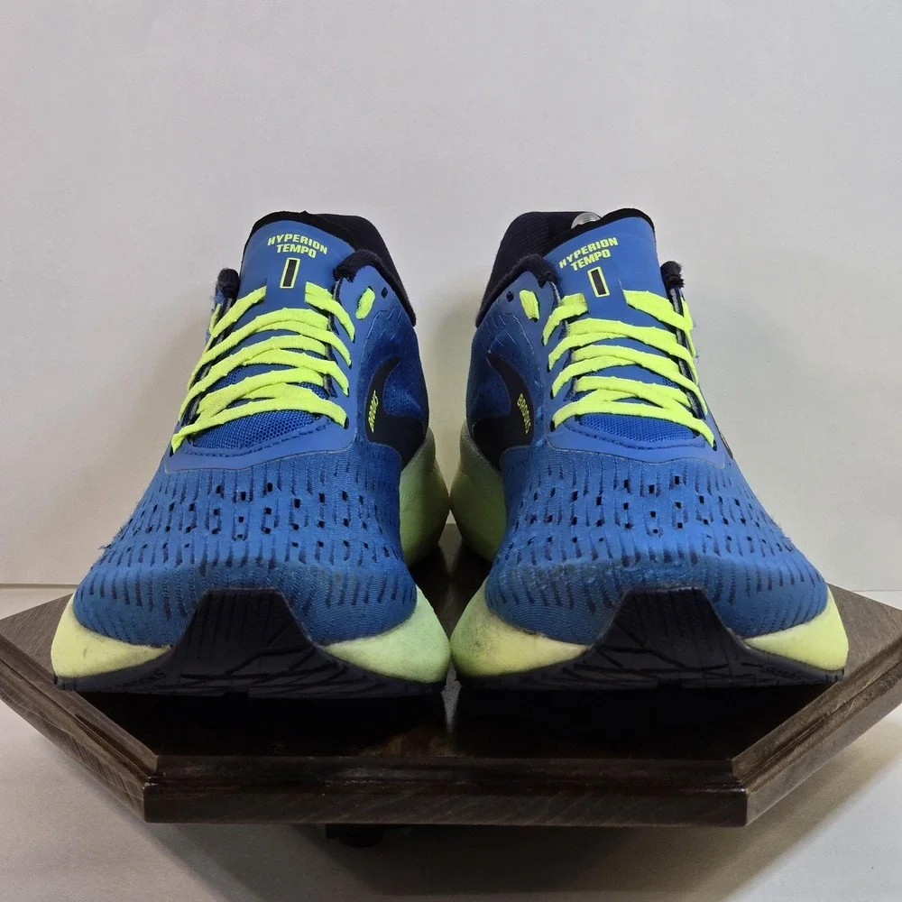 Brooks Hyperion Tempo Shoes‎ Mens Size 10 Blue Neon Running DNA Flash Sneakers